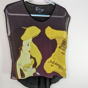 Little Mermaid Disney Semi Sheer Blouse